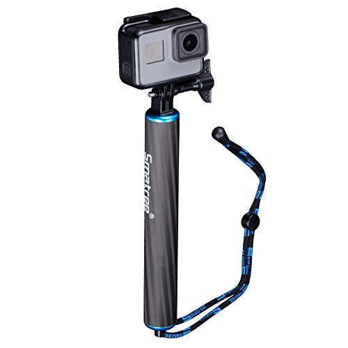 Smatree SmaPole F1 Palo Impermeable Flotable de Fibra de Carbono para GoPro Hero 5/4/3+/3/2/1 (azul)