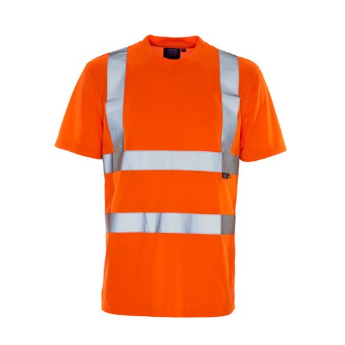 Supertouch 39T83 Bird Eye Hi Vis T-Shirt, Large, Orange