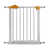 Schalter Design: Haustier Zaun Knopfschalter Schloss, müssen Sie ein wenig Kraft drücken, können Sie das Schloss umschalten, um ein versehentliches Öffnen zu verhindern. Wenn Sie sich nach dem Öffnen der Tür nicht wohl fühlen, wird die untere Rückstellsperre automatisch zurückgestellt. Öffnen Sie die Tür in beide Richtungen. Zwei Verstärkungsschlösser.