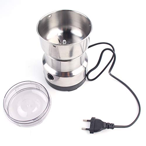 Preisvergleich Produktbild FairytaleMM Premium 220 V Elektrische EdelstahlHousehold Schleifen Fräsmaschine Kaffeebohne Grinder Home Werkzeug Für Samen Nuss, Silber
