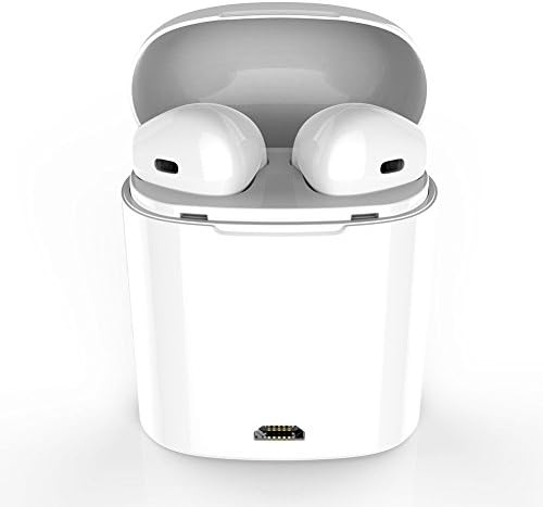 Bluetooth Earbuds, Wireless In-Ear Headphones Hands Free Noice Cancelling Headset with Portable Charger for Apple airpods, iphone X, 8, 8plus, 7, 7 plus, 6s, Samsung Galaxy S7, S8, IOS, Android