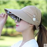 Valkyrie Wide Viewfinder Sunscreen Women's Hat Visor Sports Tennis Hat Dark Cream