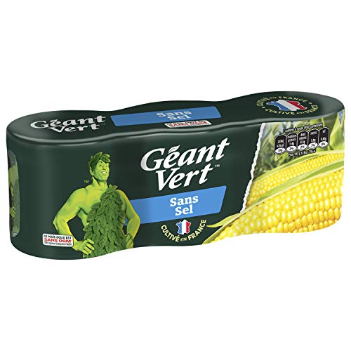Géant Vert - Mais sans Sel 3 x 140 g