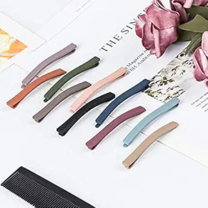 APSAMBR- 20PCS Hair Clips for Morandi Styling, One Line Hair Barrettes Pins, Non Slip Colorful Hair Clips for Styling Sectioning, for Women, Baby Kids and Girls
