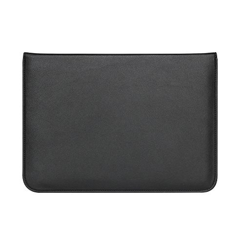 XGUO PU Ledertasche/ Hülle für MacBook Air 13.3 MacBook Pro Retina 13.3 zoll mit Halter Surface Pro 3/4 iPad Pro 12.9 Sleeve Hülle Tasche mit Ständer Erhöhung Schutzhülle(13.3 Zoll, Schwarz) - 8
