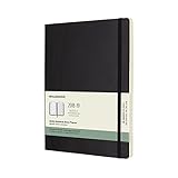agenda moleskine proces Esquinas redondeadas Moleskine DSB18WN4Y19 - Libreta semanal 18m XL, tapa blanda, color negro