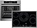 Produktbild AEG BE53383 Set Backofen BE500310WM + Glaskeramik Kochfeld HK854870X-B Einbau A+