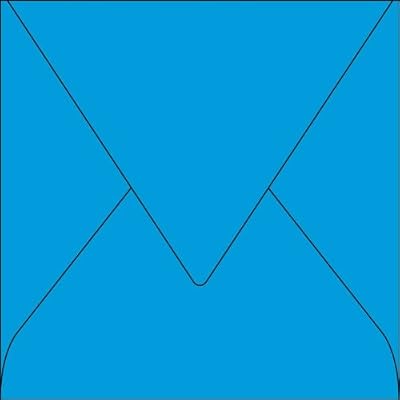 Clairefontaine 5553C Enveloppe Pollen 16,5 x 16,5 cm 120g paquet de 20 Bleu turquoise