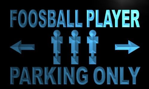 ADV PRO m321-b Foosball Player Parking Only Neon Light Sign
