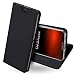 Produktbild OJBKase Moto One Hülle, Premium Slim PU Leder Handy Schutzhülle [Standfunktion] Hülle/Cover/Brieftasche/Ledertasche Bookstyle Tasche Lederhülle Handyhülle für Motorola Moto One (Schwarz)
