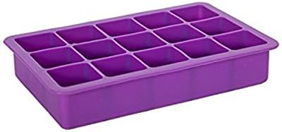 Cdycam Set of 2 Silicone Ice Cube Tray Molds Keep Your Drink Chilled (Purple)
