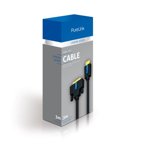 PureLink CS1300-030 – High-Speed HDMI zu DVI Kabel – HDMI-A / DVI-D – 3,0 Meter - 3