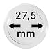 Produktbild 100 Münzkapseln 27,5mm für 5 Euro Münze Planet Erde, blauer Planet