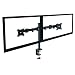 Produktbild neigbar schwenkbar Tischständer Tischhalterung für 2 ZWEI Monitoren, DUAL Monitor Ständer Halterung für HP passt zur 10" 11" 12" 13" 14" 15" 16" 17" 18" 19" 20" 21" 21,5" 22" 23" 23,6" 24" 25" 26" 27" 28" 29" 30" Zoll LED LCD 3D UHD TFT Monitoren, VESA 75x75, 100x100