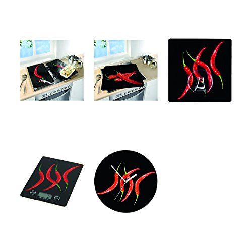 WENKO 4369500100 Static-Loc Wandhaken Uno Hot Peperoni – Befestigen ohne bohren, Kunststoff, Mehrfarbig - 9