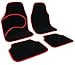 Produktbild Universal Auto Fußmatten Teppich Matten Autoteppiche Stoffmatten Colori Rot AM7133