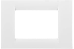 GEWISS ELECTRALINE Placca 3 Moduli Virna Bianco