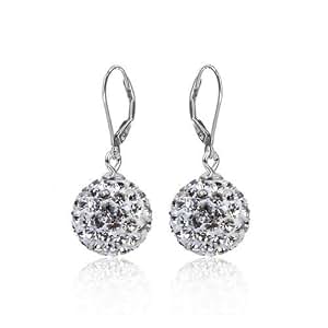 Boucles D'oreilles Longues Pendantes - Argent 925 - Disques 18x60 Mm - Dormeuses - Occasion