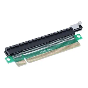 MAXBELL PCIE 16X Riser Card PCI-Express X16 Video-Card Protector Male to Female-Blue