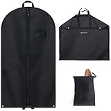 ✅ SICHER - Die Kleiderschutzhülle ist Staub- und Mottensicher und bietet auf Reisen oder bei längerer Lagerung optimalen Schutz vor Sonne und Umwelteinflüssen. Einfach zusammengefaltet zu einer Anzugtasche mit Tragegriff zum einfachen Transport auf Reisen im Auto oder Flugzeug.