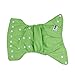 EOZY 1pc Reusable Washable Baby Infant Toddler Soft Cloth Diaper Nappy Covers Adjustable Babies Newborn Weighing 3-13kg Green