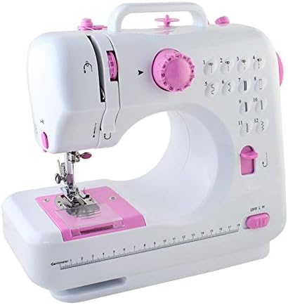Compact Sewing 2018 Upgraded Version Sewing Machine, Mini 2-Speed Double Thread, Double Speed, Portable Sewing Machine With Light and Cutter (Professional Edition Pink)