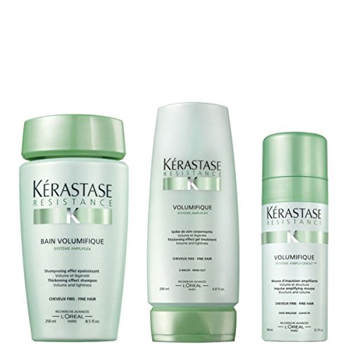 Kérastase Volumising Trio (Mousse),Resistance Volumifique Bain 250ml+ Resistance Volumifique Gelee 200ml+ Resistance Volumifique Mousse 150ml