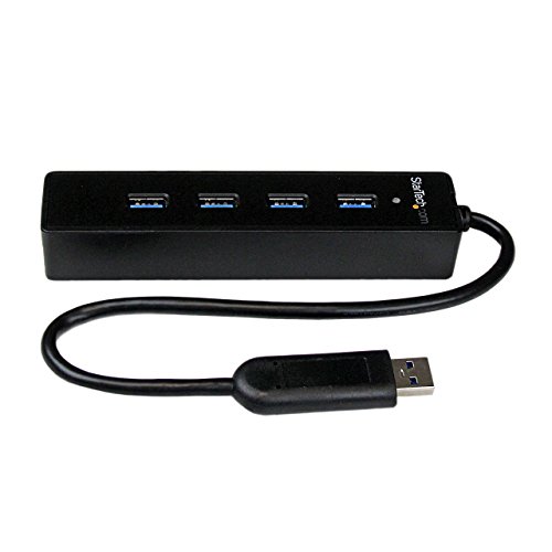 StarTech.com ST4300PBU3 - Concentrador (USB 3.0, Super Speed, 4 Puertos) Negro