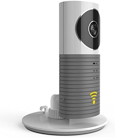 YINAN Monitor Camera Wireless Surveillance Pet Baby Home WIFI Video with Microphone Speaker Wired for Web, iOS, Android Phone Gray