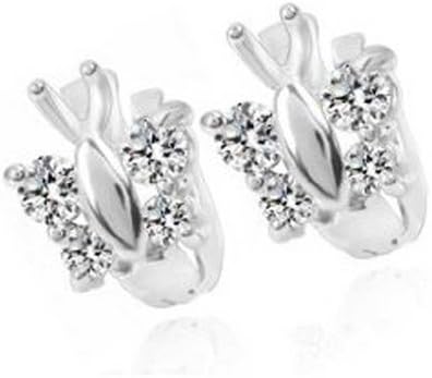 Findout 925 sterling silver butterfly zircon earrings (f909) size; L.1.0cm x W.0.9cm