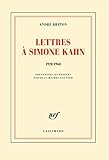 Image de Lettres à Simone Kahn: (1920-1960)