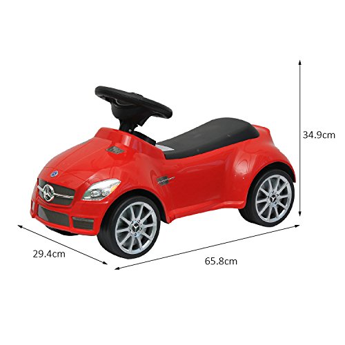 HOMCOM Mercedes SLK 55 AMG Baby Kids Push Along Car Toddler Ride On Toy (Red) reviews HOMCOM Mercedes SLK 55 AMG Baby Kids Push Along Car Toddler Ride On Toy (Red)