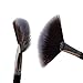Nanshy Fan Makeup Brush Highlight Contour Bonzer Blush Powder Application (Onyx Black)