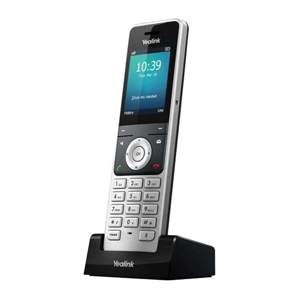 YEALINK W76P High-Performance IP DECT Solution including W56H Handset and W70B Base Station, Up to 20 simultaneous calls, Flexible Noise Reduction