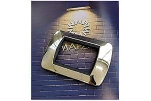 TOT ELECTRIC PLACCHE COMPATIBILI con BTICINO SUPPORTI L4703/04/07 LIVING INTERNATIONAL moduli 3 4 6 posti supporti (3 posti, Argento cromato Lucido)