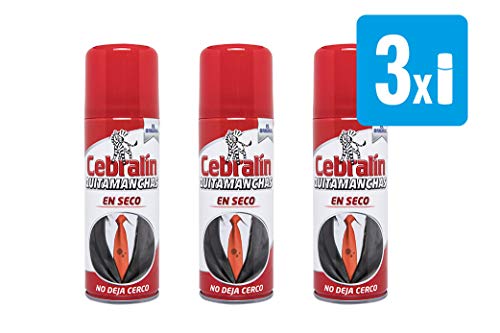 Cebralín - Quitamanchas en Seco para textiles - Pack de 3 x 200 ml
