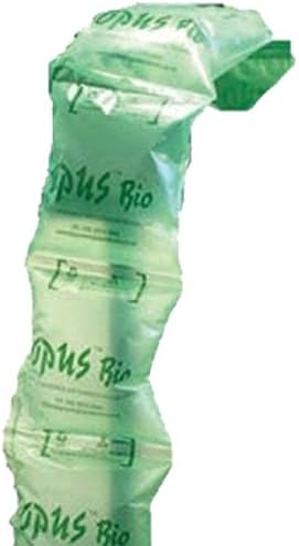 50 Large Biodegradable Opus Bio Plastic Air Filled Pillows Cushions - Size 200 x 200mm - Pre-Inflated Polythene Void Loose Fill Filling Filler Packing Protective Packaging