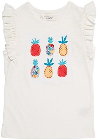 Sense Organics Girls T-Shirt Zoe T-Shirt - White - 3 Years