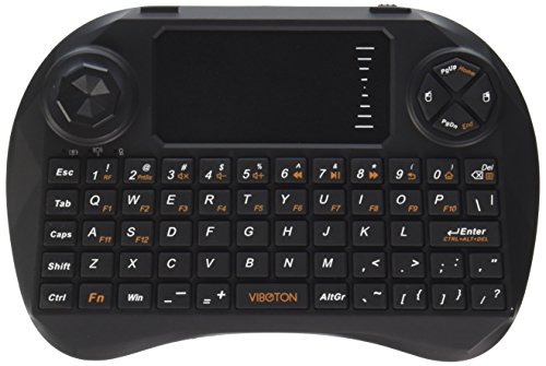 goeco X3 Mini Wireless 2,4 GHz Tastatur mit Maus Touchpad Fernbedienung 3 in 1 Air Maus für PC Pad Android TV Box Google TV Box Xbox 360 PS3 HTPC/IPTV (schwarz)