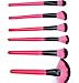 VALUE MAKERS Professional 32 pcs Makeup Brushes Kit - Make Up Brush Set - 32pcs Cosmetics Tools - Brand Make-up Toiletry Kit - Foundation Eyebrow Eyeshadow Concealer Powder Blusher Blending Lip Makeup Brush With Black Pouch Bag (Hot pink)