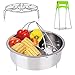 Produktbild Abimars Dampfkorb-Set für Sofort-Topf-Zubehör – Abimars Eier-Dämpferhalter Ständer Set für Sofort-Topf 5,6,8 qt Schnellkochtopf Gemüseschopf Topfuntersetzer Combo – Edelstahl