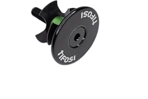 TIFOSI Top Cap& Star Nut for Alloy Steerer, Black, 1 1/8"