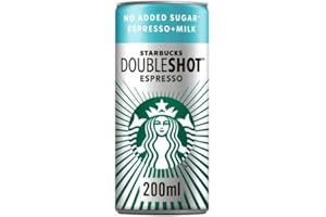 DNAAZ 12 x DoubleShot Espresso No Added Sugar Iced Coffee Drink 200ml Delicious Tasty And Twisty Treat Gift Hamper, For Christmas,Birthday,Easter Gift