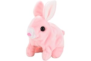 Super JAKES Coniglio può Camminare e Parlare | Peluche Elettrico con Suoni e movimenti,Animali di Peluche interattivi per Cani Robot per Bambini, Ragazzi, Ragazze, Regalo di Compleanno