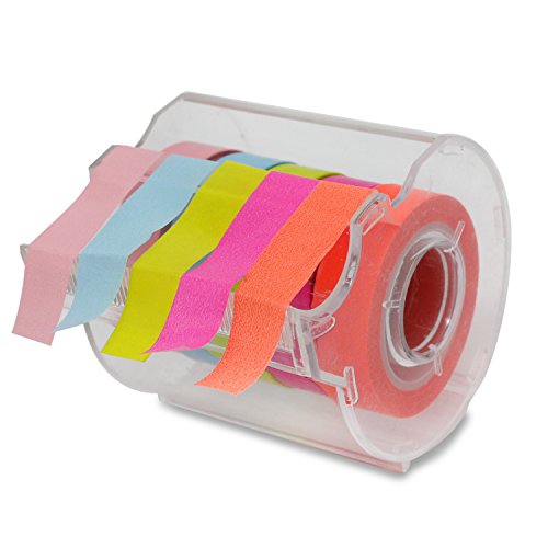 PsmGoods® Dekorative Washi Klebeband 10 Rolls bunten DIY Sticky Masking Klebeband (Bunt mit Klebebandhalter) - 3