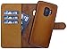 Produktbild Burkley Lederhülle geeignet für Samsung Galaxy S9 abnehmbare Handyhülle Case Cover - bruchfeste Schutzhülle für das Galaxy S9 - Qi-Fähig - Handmade (Sattel Braun)