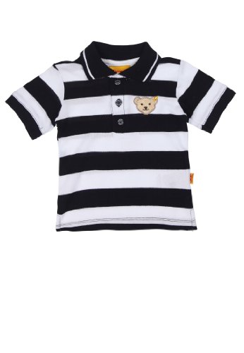 Steiff Unisex baby Short Sleeve Polo Shirt -  Blue - 12-18 Months