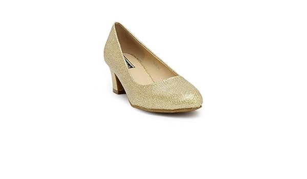gold slip on heels