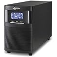 Microtek- Online UPS E2-1KVA 24V Pure Sinewave with in-Built Batteries (12V 9AHx2) Power Backup & Protection for Home Office, Desktop PC & Shops