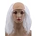 Produktbild MOONQING Perücke Halloween Karneval Glatze für Maskerade Kostüm Party Funny Cosplay Prop, grauweiß